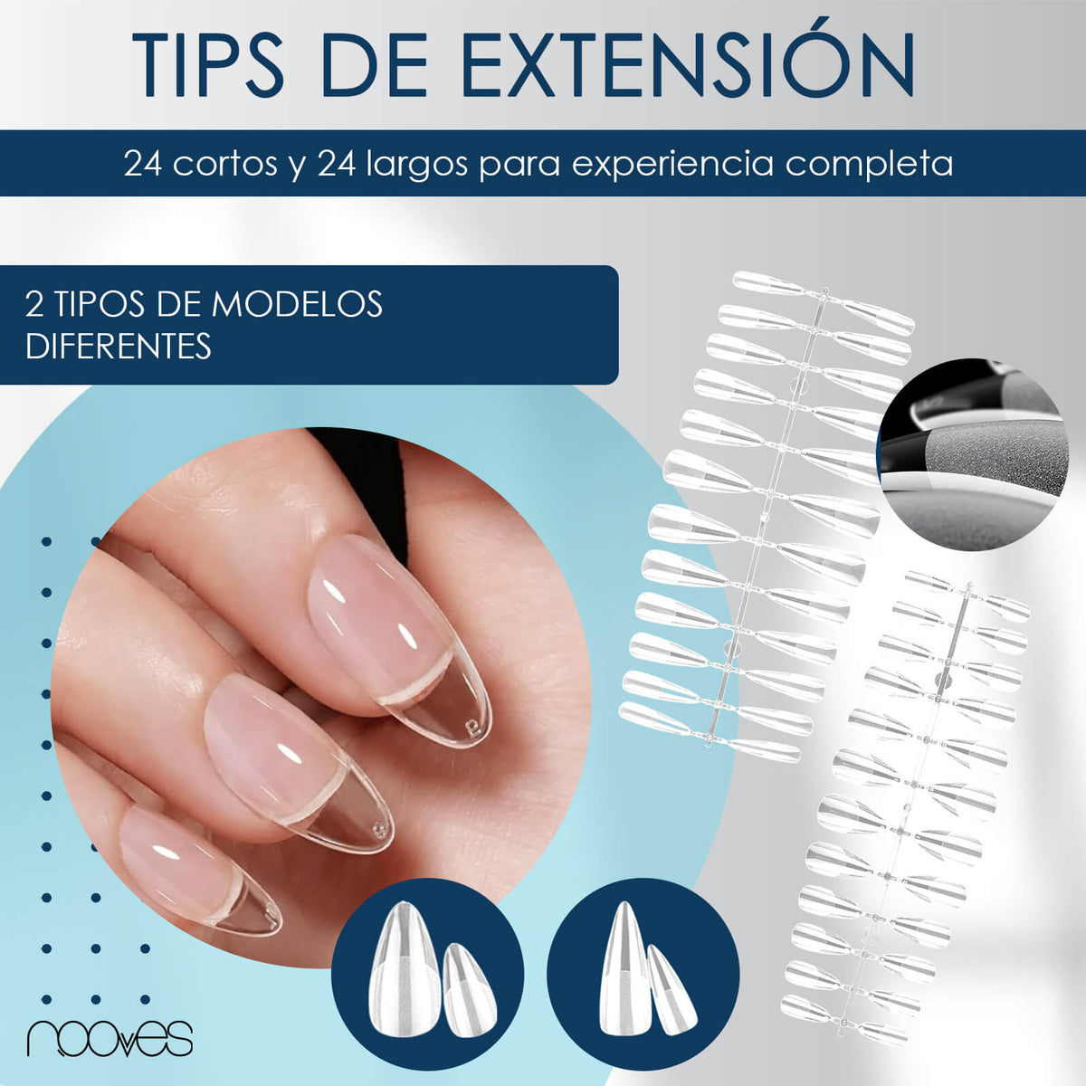 Kit Extensiones de Uñas Premium – Nooves Nails | Resultado Profesional en Casa